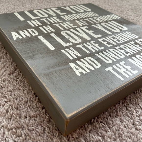 I Love You (Skinnamarinky Dinky Dink) Child’s Wall Sign Art - Picture 2 of 3